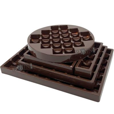 China Custom 16 Cavity Plastic Chocolate Packaging PS Chocolate Packaging Tray for sale