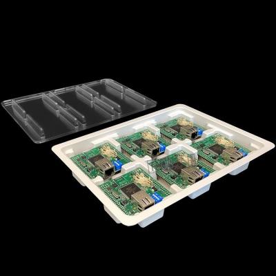 China White Electronic Tray Plastic Anti Static Customizable Effectively Protection for sale