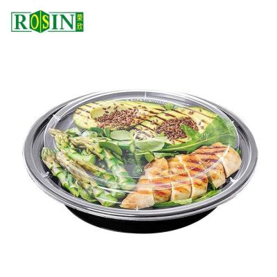 China Sealed Round Plastic Takeaway Containers Food grade PP 1000ml With Lid for sale