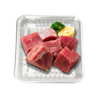 China Supermarket PET Freezer Food Tray Customized Lightweight For Meat Packaging for sale