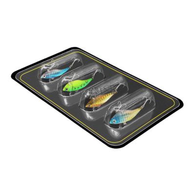 China Transparent Pet Fishing Lure Clamshell Packaging With Card Insertion for sale