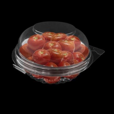 China 8oz Clear Plastic Fruit Containers PET Transparent 0.7mm Thickness With Dome Lid for sale