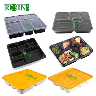 China Custom Takeaway Food Container PP Multi Compartment Take Out Containers for sale