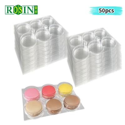 China PET Macaron Blister Packaging Slide Base And Lid Draagbaar Met Afzonderlijk Ontwerp Te koop