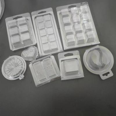 China Different Shape Wax Clamshell Packaging Clear Blister Wax Melt Clamshells Packaging for sale