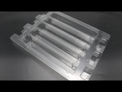 plastic clear 5 cavity esd tray