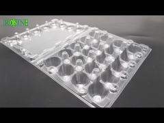 PLASTIC CLEAR DISPOSABLE QUAIL EGG TRAY