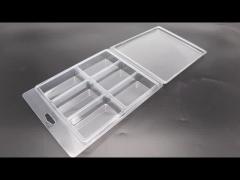 plastic clear 6 cavity clamshell packaging