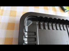 disposable PET PP black meat tray