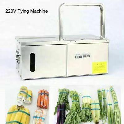 China Food Pound Gift Box Banknote Wire Rod Flat Sheet Vegetable PP Coil Or Paper Paper Package Bundling Tying Machine for sale