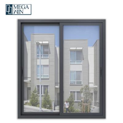 China German Hurricane Low-E Impact Resistant Tempered Glaszed Magnetic Screen Accessories Aluminum Sliding Apartment Windows And Door for sale