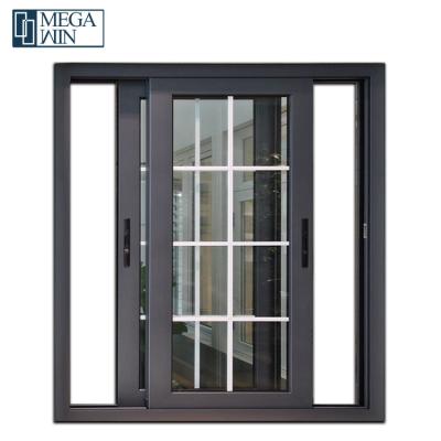 China Magnetic Screen Europe and North American House Certificated Thermal Insulated Broken Aluminum Sliding Windows for sale