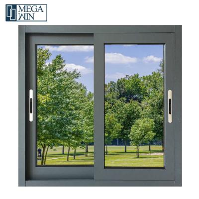 China Magnetic Aluminum Screen Philippines House Hurricane Impact Simple Design Casement Double Glazed Aluminum Sliding Window Price for sale