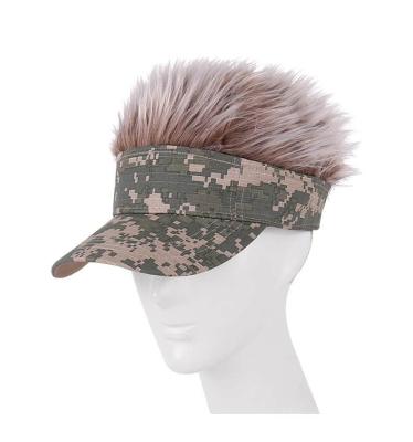 China 2022 COMMON sunshade sunblock rainbow hats for men and women outdoor sports wigs one cap hats for sale