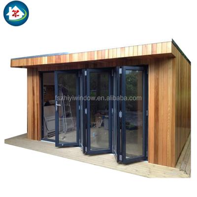 China Graphic Design Hot Sale Bi Folding Doors Aluminum Glass Accordion Door for sale