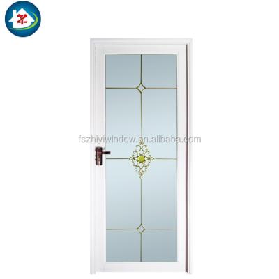 China Graphic Design White Shower Doors Aluminum Bathroom Door Design for sale