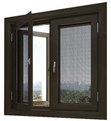 China Swing Black Aluminum Swing Casement Windows For Home for sale