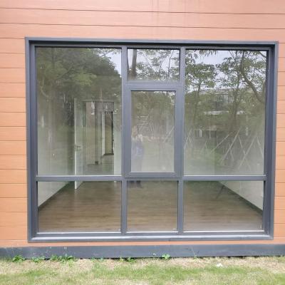 China Large 4 Swing Panels Aluminum Casement Windows Design for sale