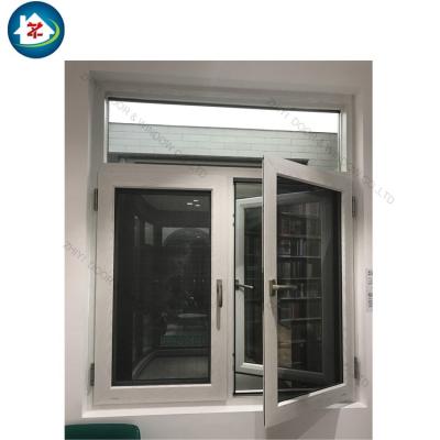 China Swing Large Aluminum Fixed Window With Attached Double Glass Casement Windows for sale