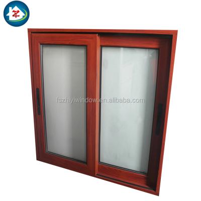 China Sliding Windows Color Wooden Thermal Break Frame Aluminum Sliding Window For Ghana for sale