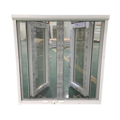 China Fashionable White Swing PVC Window Material PVC Casement Window Profile Frame for sale