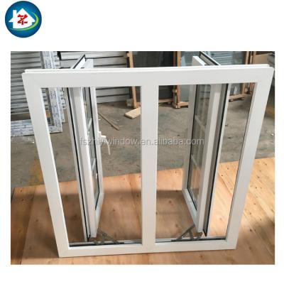 China Cheap Swing Conch Brand PVC Hurricane Impact Window Home Windows For Sale Factory Price for sale