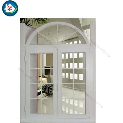 China Fashionable White Swing PVC Window Material PVC Casement Window Profile Frame for sale