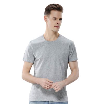 China Gray Best Price Amazon Anti-Wrinkle Sleeve Round Neck T-Shirt Mens Short Sleeve Short Sleeve T-Shirt for sale