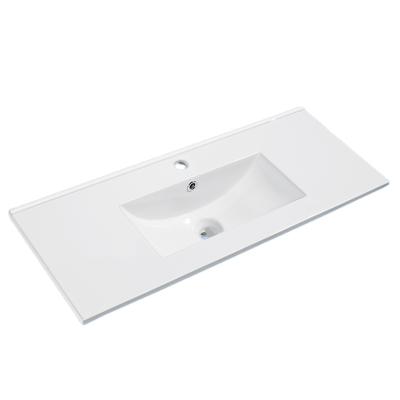 China White Basin Face Bathroom Sink Design Style Lavatory Bathroom Sink Traditional European Best Selling Coating for sale