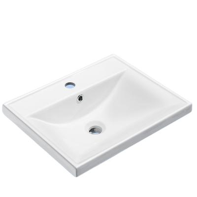 China Traditional Warm White Exterior Wall Bathroom Basin Cabinet Basins Seamless Bathroom Basins for sale