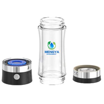 China Beautiful Hotel SPE PEM Film Hydrogen Water Bottle With Double Layer Glass for sale