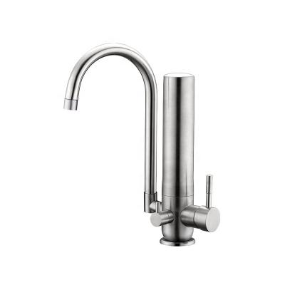 China Large Hotel Bend Customization 2 Ways Dechlorination Good Quality Kitchen Faucet Water Filtration Faucet For Hard Water for sale