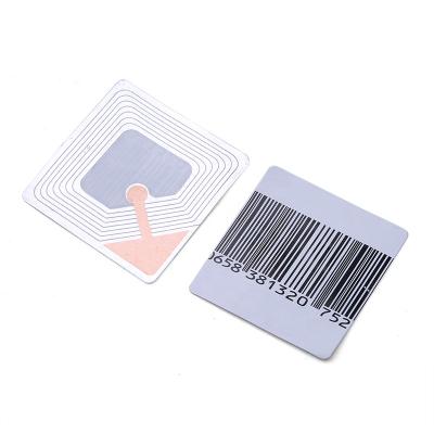 China Shopping mall retail security barcode sticker eas rf anti theft sticker label for sale