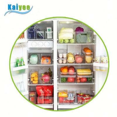 China Freshness Keeping Plastic Refrigerator Organizer Set From China Factory Price Fridge Organizer for sale