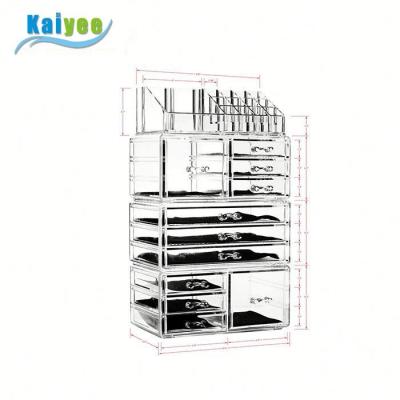 China Unique Fashion Makeup Organizer Cosmetic Jewelry Drawer Organizer Case for sale