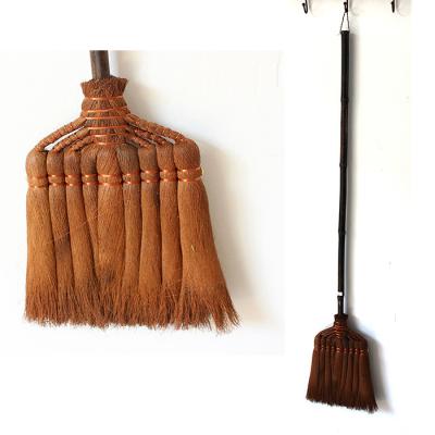 China Home Designer Brooms Factory in China, Garden Wooden Long Handle Bamboo Broom for sale