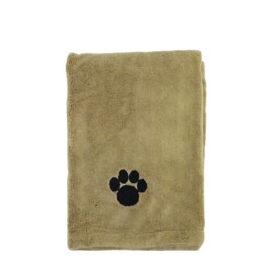 China Sustainable Pet Bathing Stabilized Feeds Super Absorbent Dog Pet Wash Drying Towel for sale