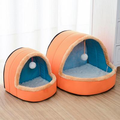 China Sustainable Plush Dual Purpose Pet Houses Indoor House Kennel On Hot Sale for sale