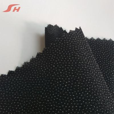 China 100% Polyester 300D Double Interlining Garment PE Point Woven Adhesive Collar for sale