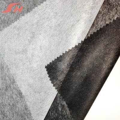 China Factory Wholesale Adhesive 65% Polyester Fusible Nylon Nonwoven Interlining 35% Interlining for sale