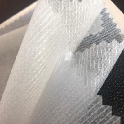 China Adhesive Quality stitch Pes Double DOT Fusible Sew in nonwoven Interlining for Garments for sale