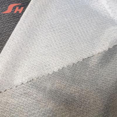 China 100% Polyester Knit Adhesive Coat Adhesive High Quality Melting Interlining For Men's Suits for sale