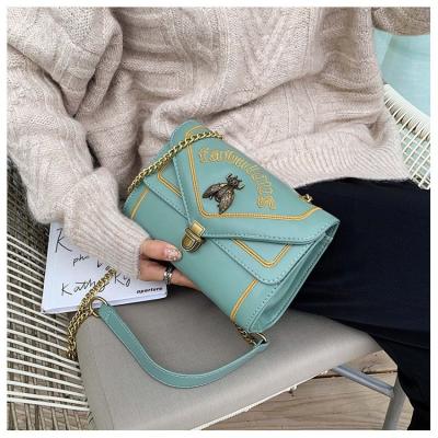 China Fashion Handbags Fashion Cute Little Bees Embossed Bag England Style Small Size Handbags Women Chain Bags for sale