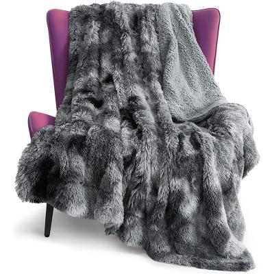 China Warm Cozy Soft Plush Shaggy Longfur Flannel Blanket Fuzzy Fleece Anti-Static Throw Blanket Microfiber Thicken Blankets For Bed Couch Sofa for sale