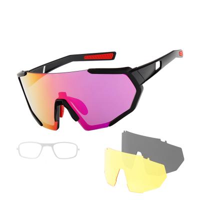 China Polarized New Colorful And Fashionable Mounts Interchangeable Set Polarized Windproof PC Glass Outdoor Sports Polycarbonate 2021 for sale