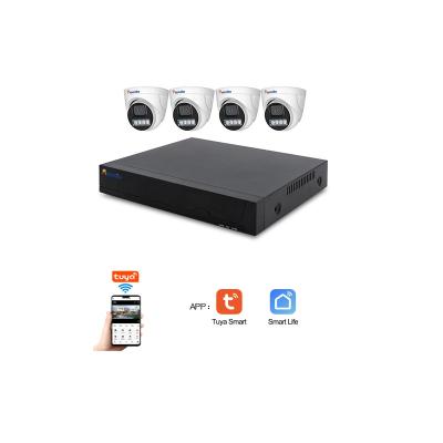 China Tuya Smart Life APP Control Tuya Smart Life POE NVR IP Camera H.265 CCTV CCTV System Network Audio Face Detect P2P Video Surveillance for sale