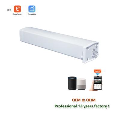 China APP control tuya electric smart 3rd zigbee curtain motor motorized track Rod Intelligent system Support Alexa Google help yandex for sale