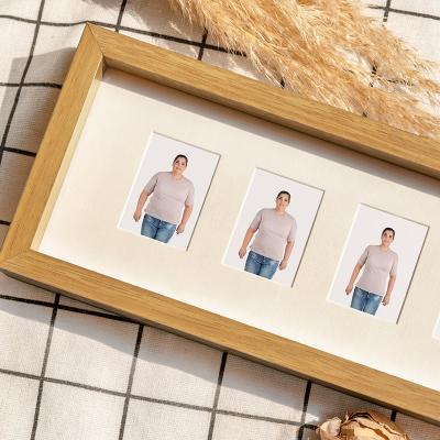 China Custom Wooden Hanging Digital Photo Frames MDF Home Baby MDF Decorative Picture Frame Collage Picture Frames for sale