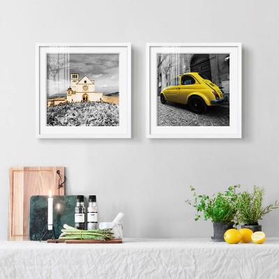 China Modern Natural Landscape Building Picture Frames And Landscape For Home Decor Original Photo To Painting for sale