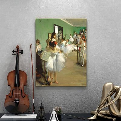 China Modern High Quality Modern Ballet Dancer Woman Oil Painting Girl Canvas Art Beautiful Prints Wall Art For Living Room for sale